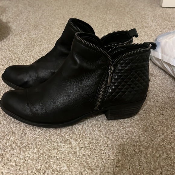 Lucky Brand Shoes - Lucky Brand Two Textured Black Boots Size 9